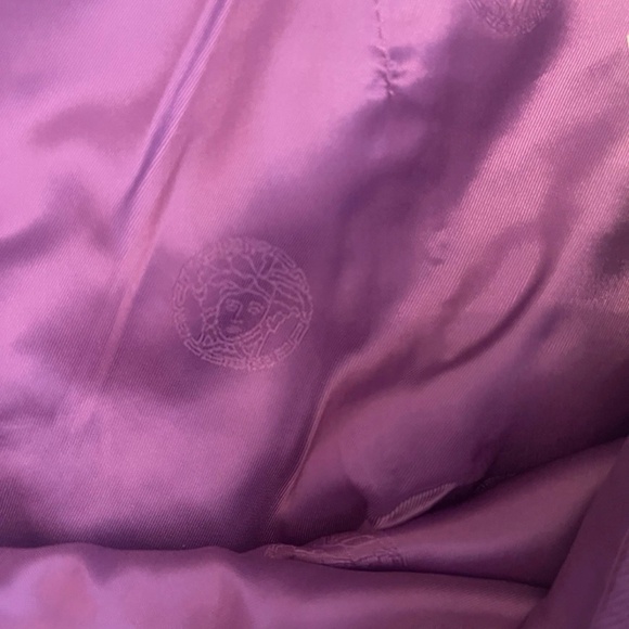 NWT! Versace Hemp Skirt IT 42 Gianni Versace Inside Label PURPLE Pencil MEDUSA - Picture 13 of 16